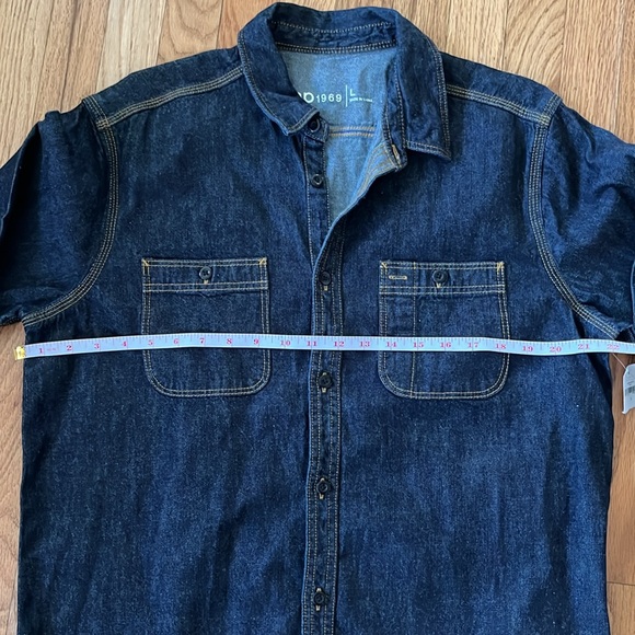 Gap Demin mens button up large nwt - Picture 8 of 12